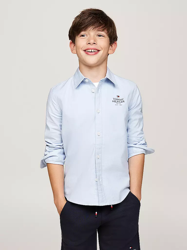 TOMMY HILFIGER | Jungen Hemd  | Bleu clair