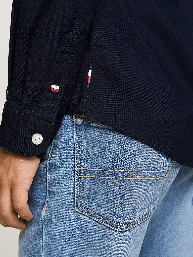 TOMMY HILFIGER | Jungen Hemd  | Bleu foncé