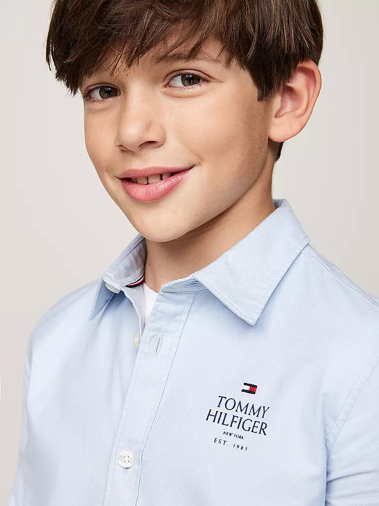 TOMMY HILFIGER | Jungen Hemd  | Bleu clair