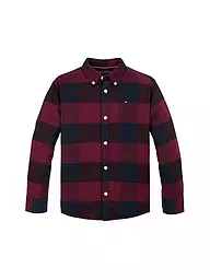 TOMMY HILFIGER | Jungen Hemd | Rouge foncé