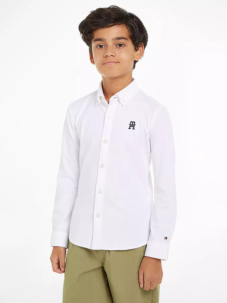 TOMMY HILFIGER | Jungen Hemd | Blanc