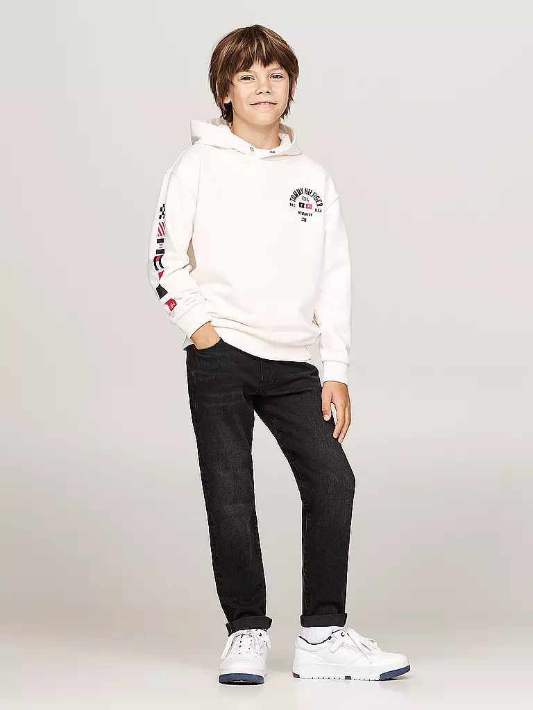 TOMMY HILFIGER | Jungen Hoodie | Blanc