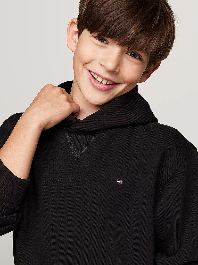 TOMMY HILFIGER | Jungen Kapuzensweater - Hoodie  | Noir