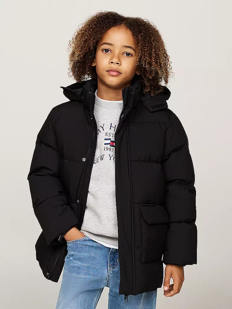 TOMMY HILFIGER | Jungen Parka | Noir