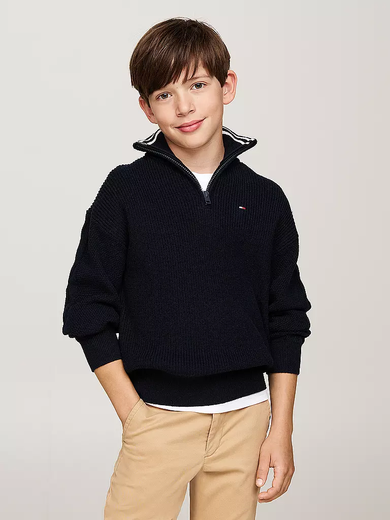 TOMMY HILFIGER | Jungen Pullover  | Bleu foncé