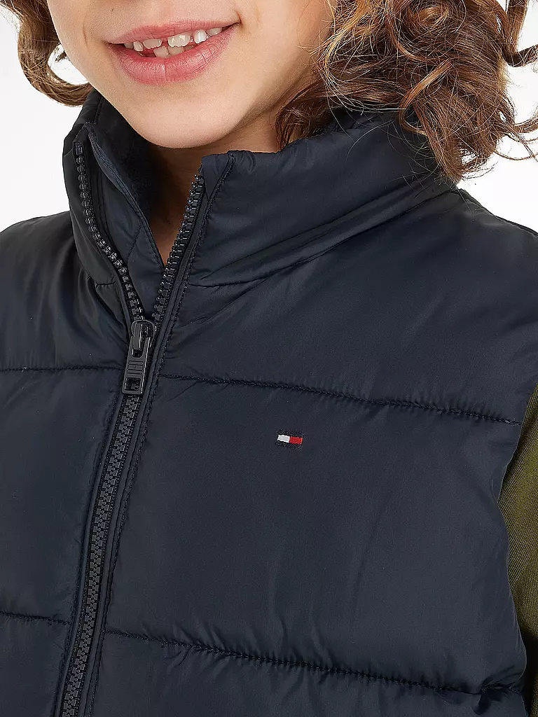 TOMMY HILFIGER | Jungen Steppgilet | Bleu foncé