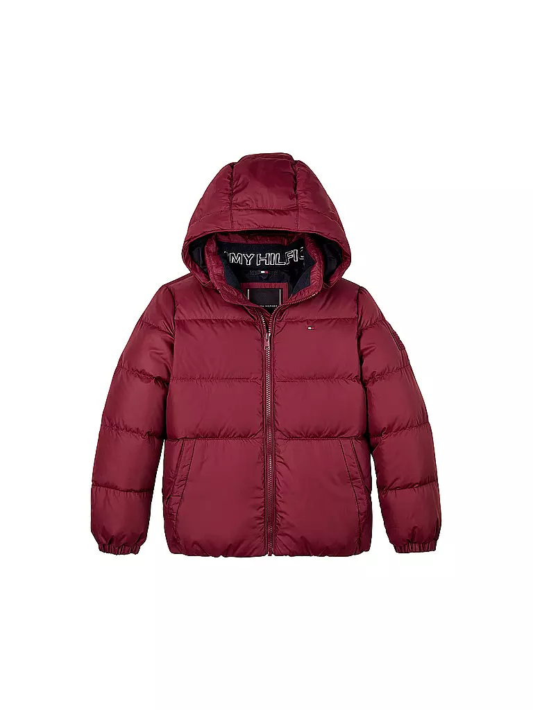 TOMMY HILFIGER | Jungen Steppjacke | Rouge foncé