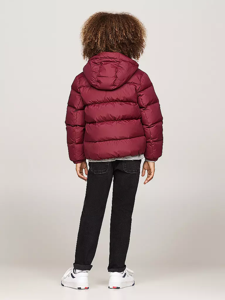 TOMMY HILFIGER | Jungen Steppjacke | Rouge foncé