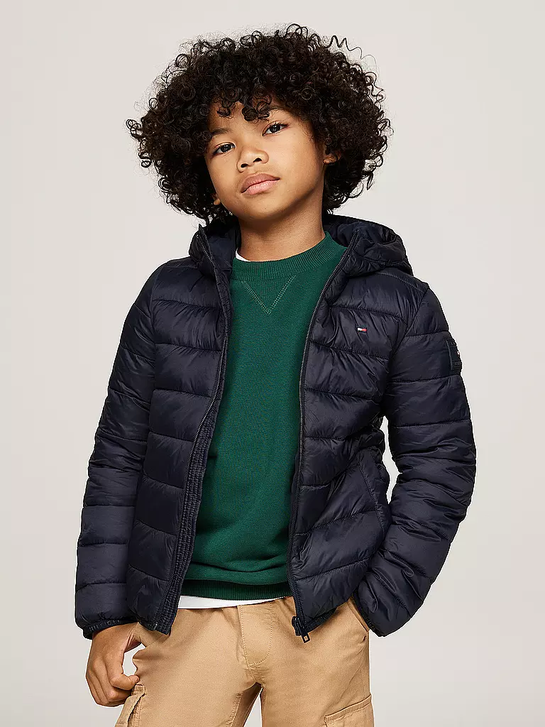 TOMMY HILFIGER | Jungen Steppjacke | Bleu foncé