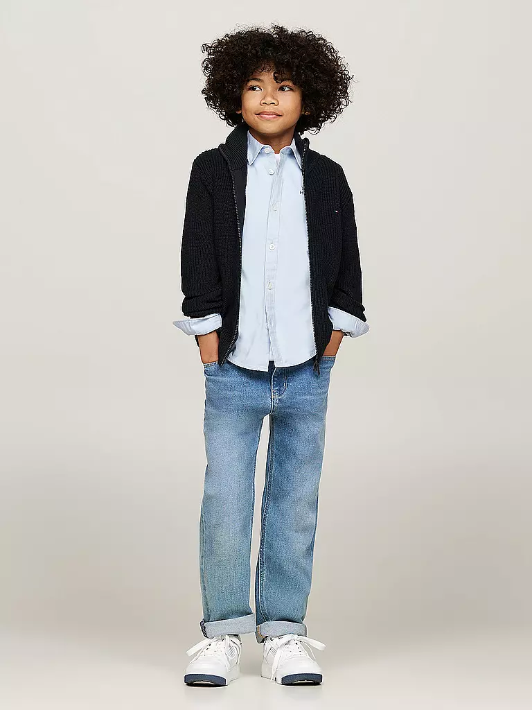 TOMMY HILFIGER | Jungen Strickjacke | Bleu foncé