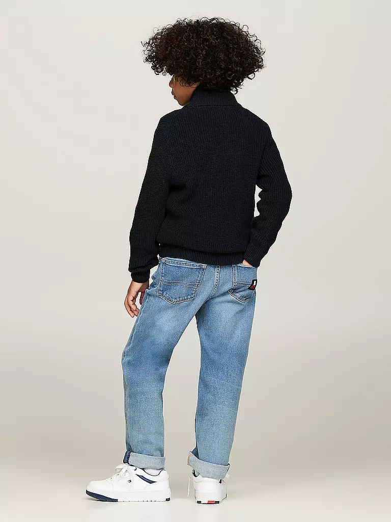 TOMMY HILFIGER | Jungen Strickjacke | Bleu foncé