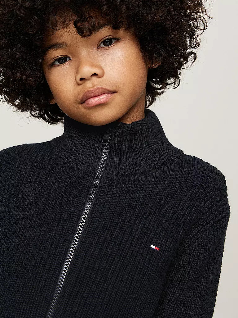 TOMMY HILFIGER | Jungen Strickjacke | Bleu foncé