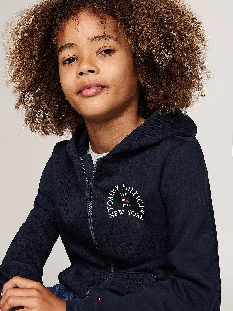 TOMMY HILFIGER | Jungen Sweatjacke | Bleu foncé