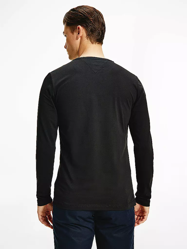 TOMMY HILFIGER | Langarmshirt Slim Fit | Noir