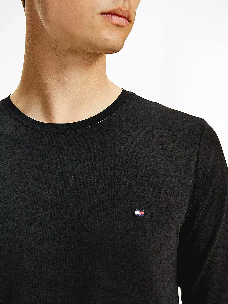 TOMMY HILFIGER | Langarmshirt Slim Fit | Noir