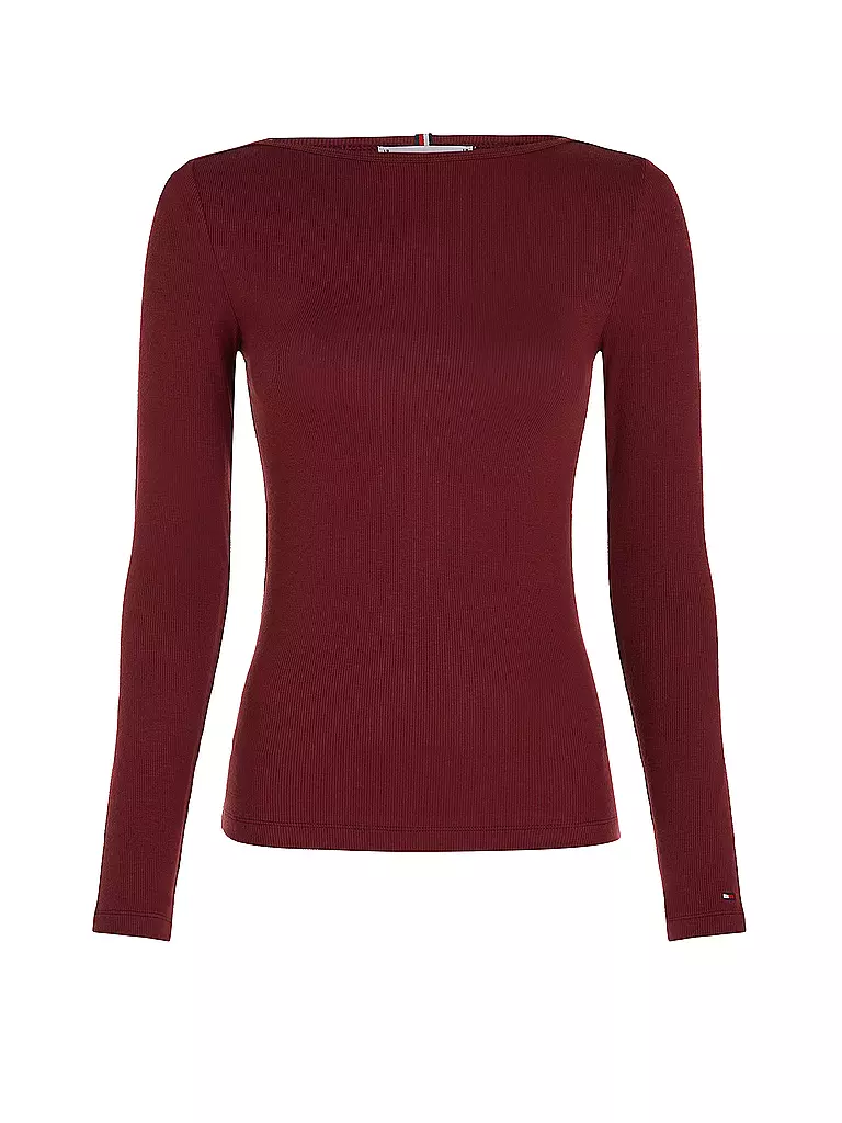 TOMMY HILFIGER | Langarmshirt | Rouge foncé