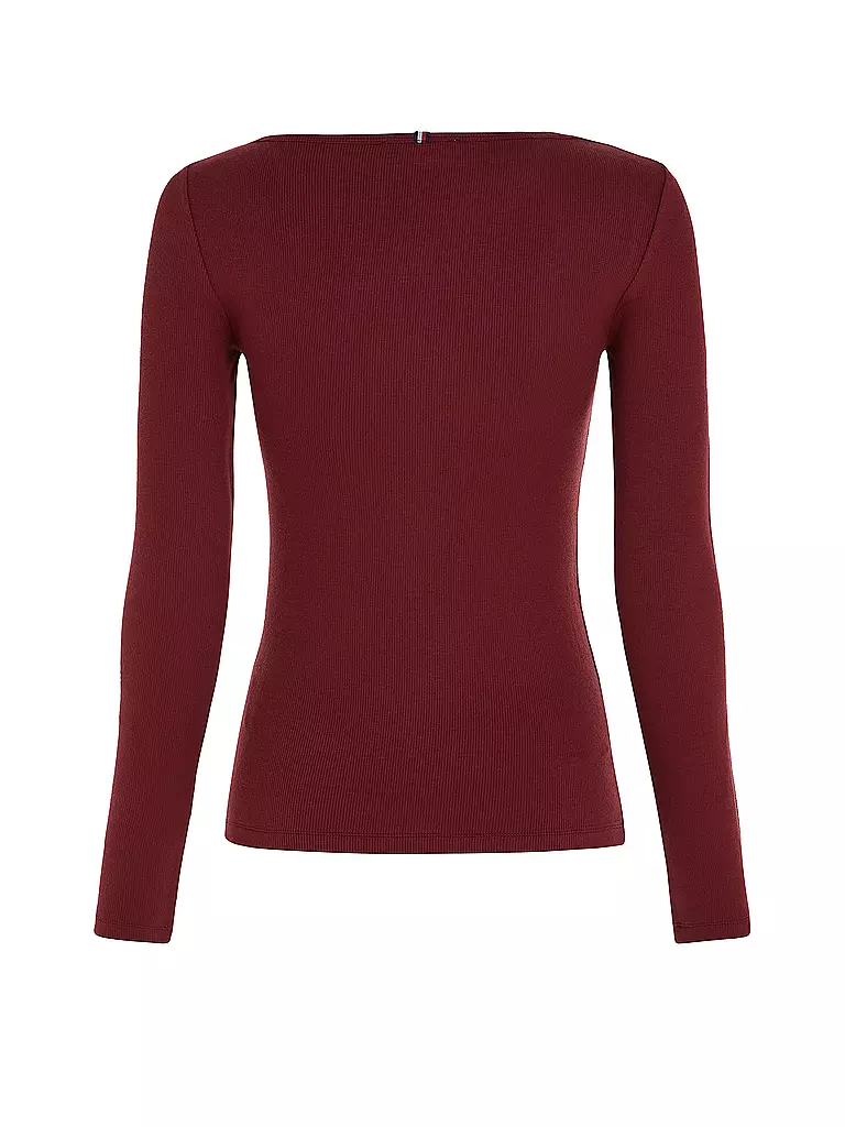 TOMMY HILFIGER | Langarmshirt | Rouge foncé