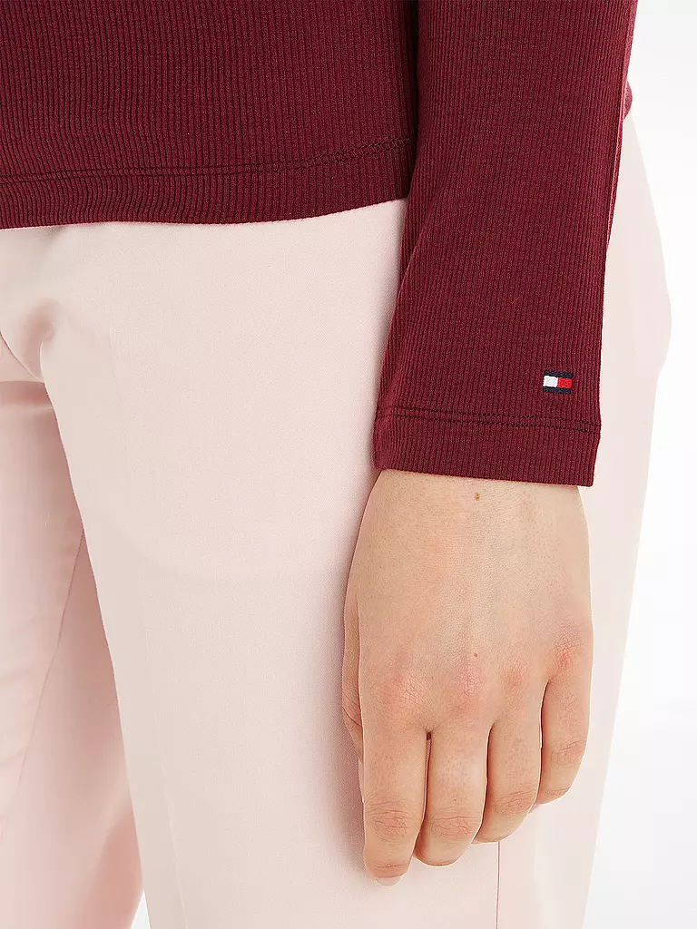 TOMMY HILFIGER | Langarmshirt | Rouge foncé