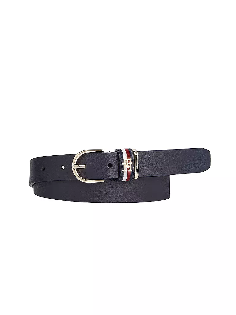 TOMMY HILFIGER | Ledergürtel | Bleu foncé