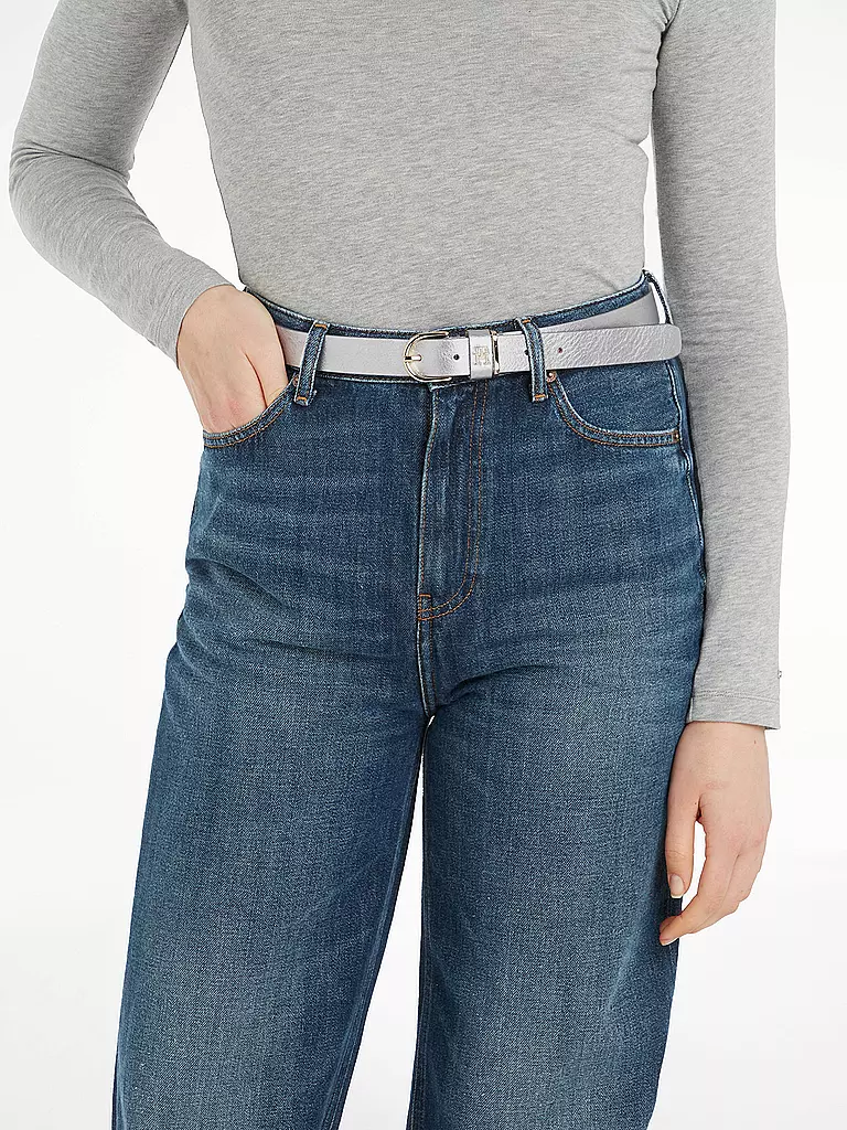 TOMMY HILFIGER | Ledergürtel | Argent