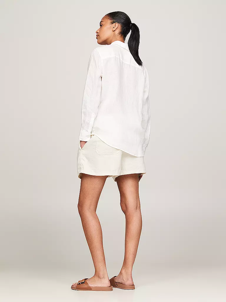 TOMMY HILFIGER | Leinenbluse | Blanc