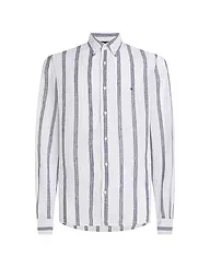 TOMMY HILFIGER | Leinenhemd Slim Fit  | Blanc