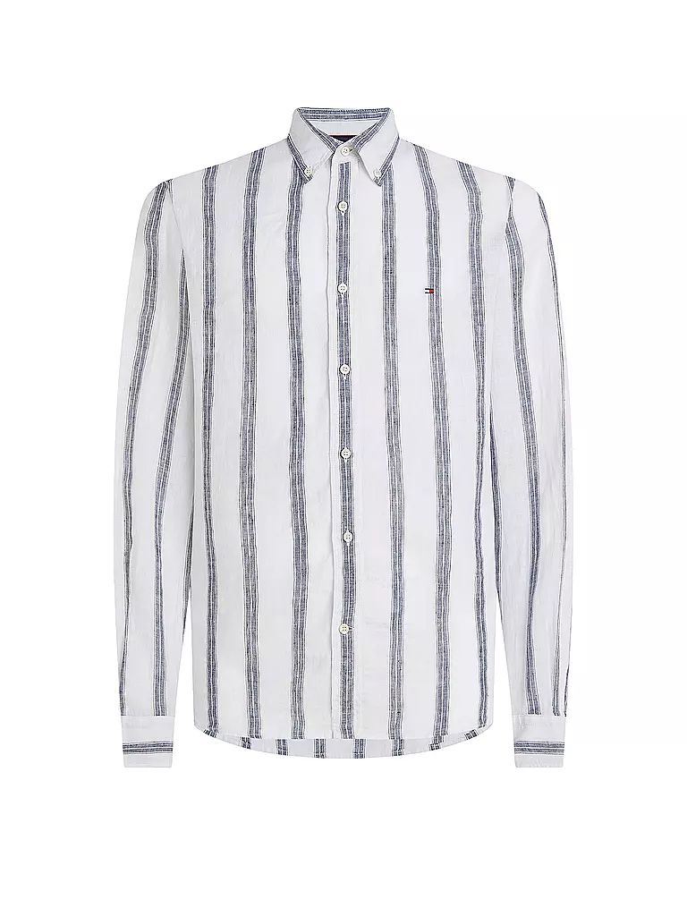 TOMMY HILFIGER | Leinenhemd Slim Fit  | Blanc
