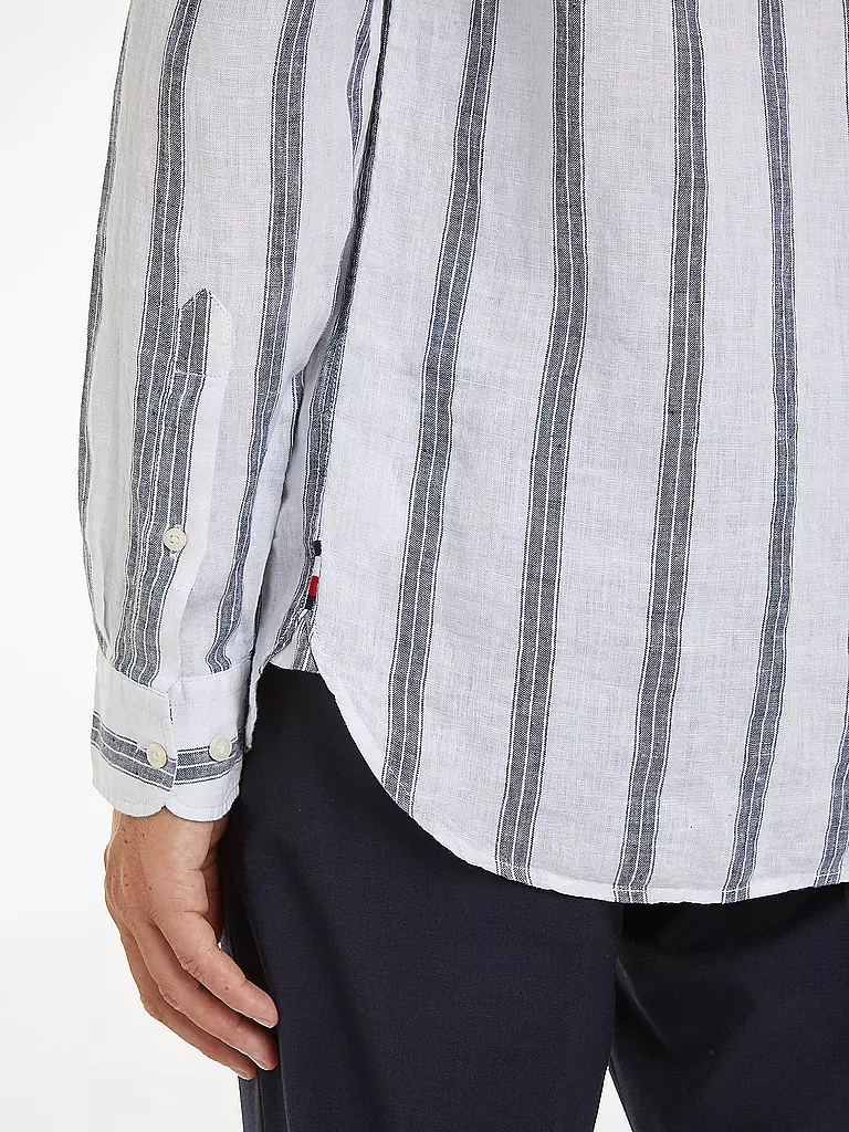 TOMMY HILFIGER | Leinenhemd Slim Fit  | Blanc