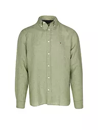 TOMMY HILFIGER | Leinenhemd | Olive