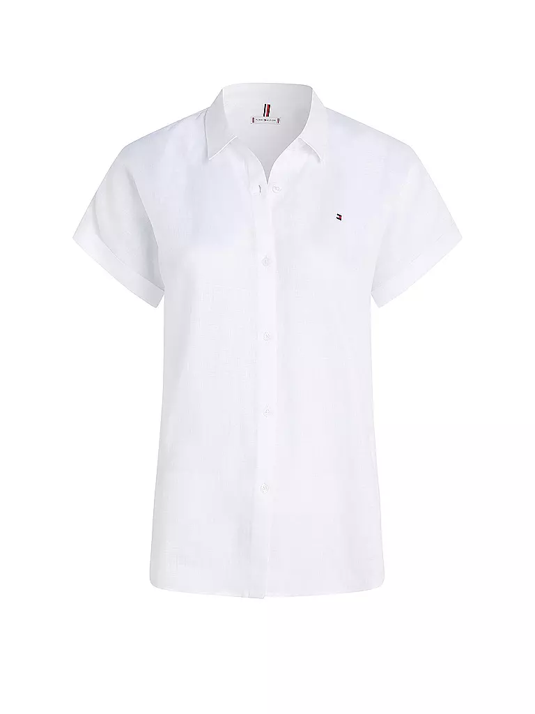 TOMMY HILFIGER | Leinenhemd | Blanc