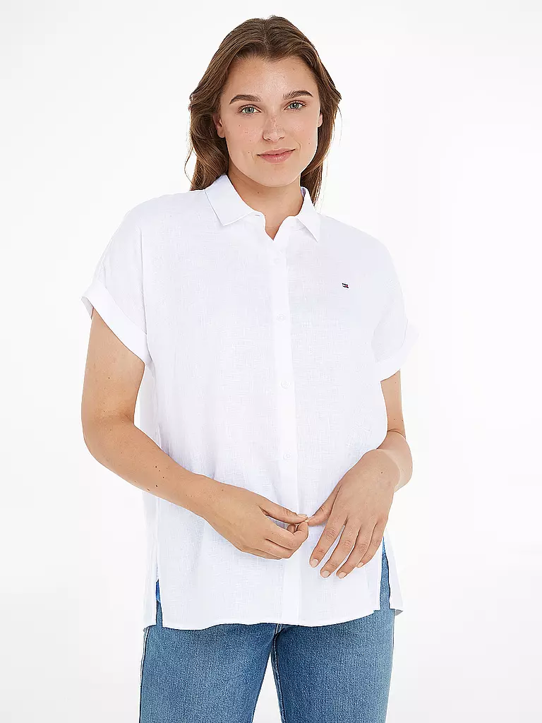 TOMMY HILFIGER | Leinenhemd | Blanc