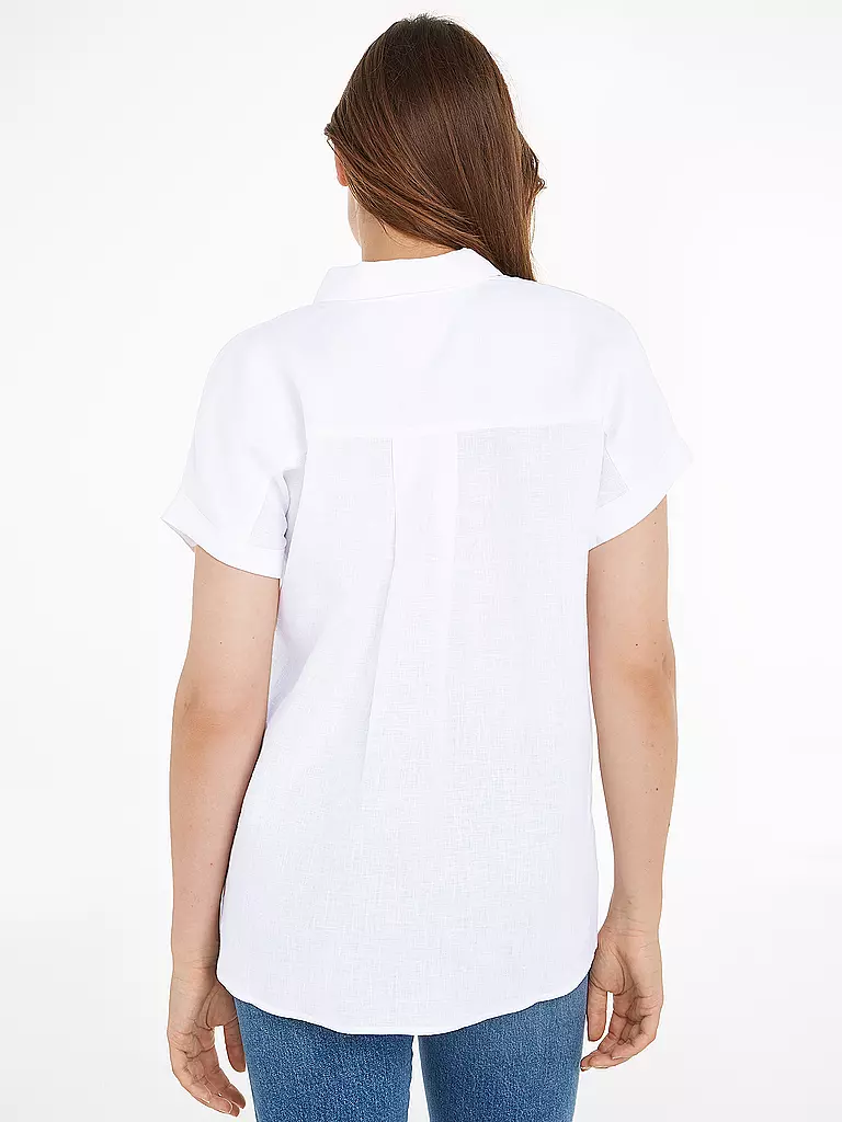 TOMMY HILFIGER | Leinenhemd | Blanc