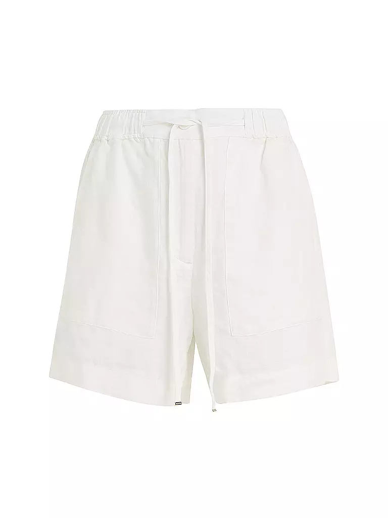TOMMY HILFIGER | Leinenshorts | Blanc