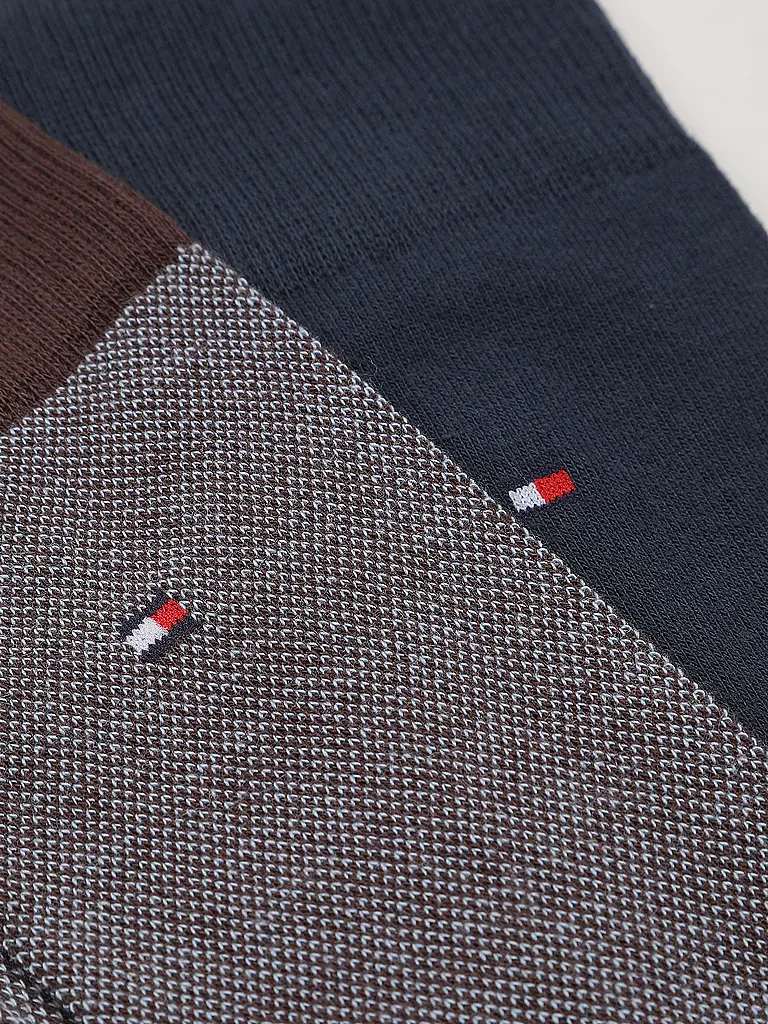 TOMMY HILFIGER | Lot de 2 paires de chaussettes marron chocolat | Marron