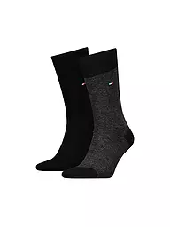 TOMMY HILFIGER | Chaussettes lot de 2 bleu marine foncé | Noir