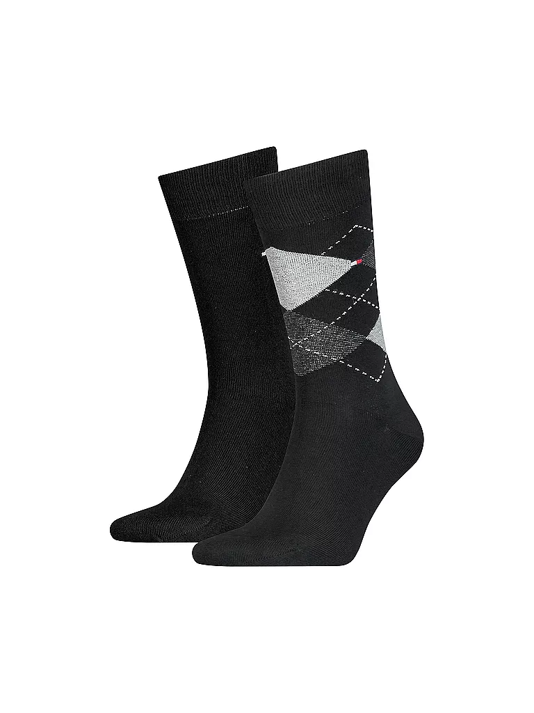 TOMMY HILFIGER | Lot de 2 paires de chaussettes | schwarz