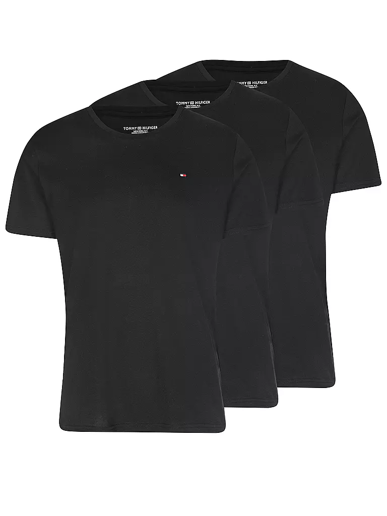 TOMMY HILFIGER | Lot de 3 T-shirts | schwarz