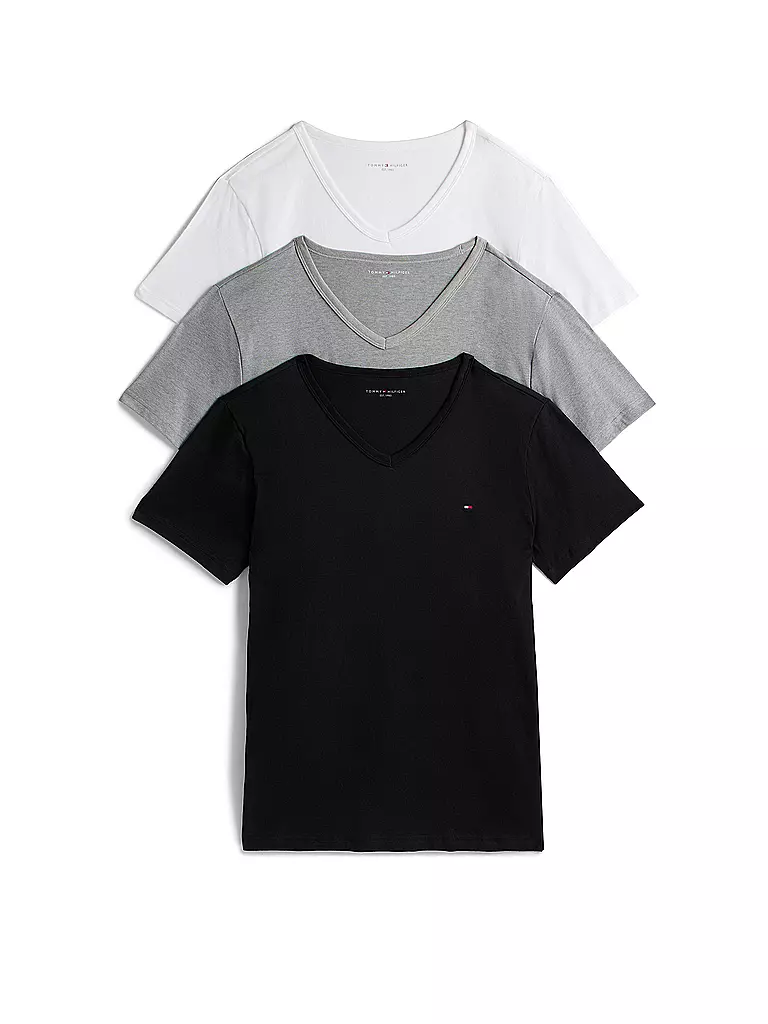TOMMY HILFIGER | Lot de 3 T-shirts | hellgrau