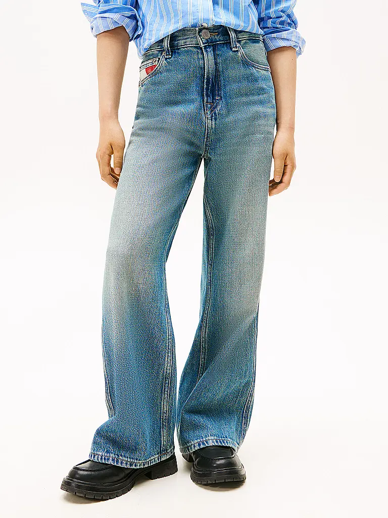 TOMMY HILFIGER | Mädchen Jeans Wide Fit  | Bleu
