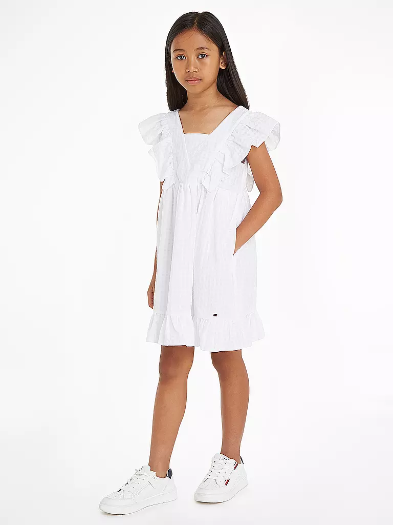 TOMMY HILFIGER | Mädchen Minikleid | Blanc