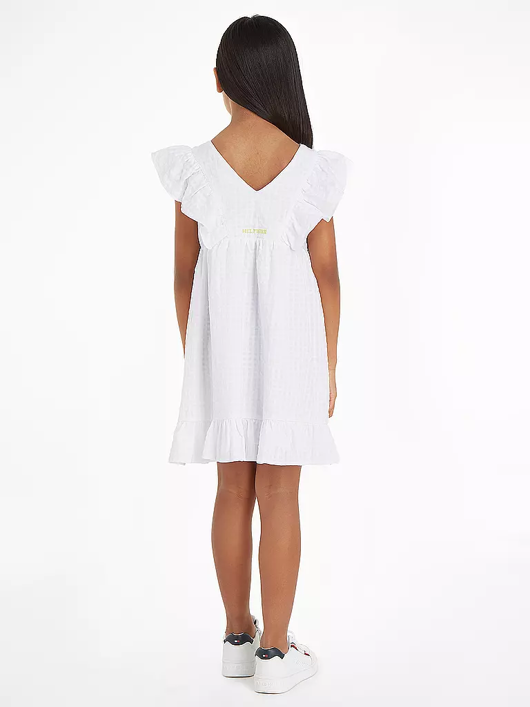TOMMY HILFIGER | Mädchen Minikleid | Blanc