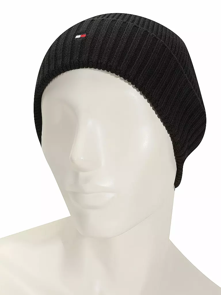 TOMMY HILFIGER | Mütze - Haube ESSENTIAL  | Noir