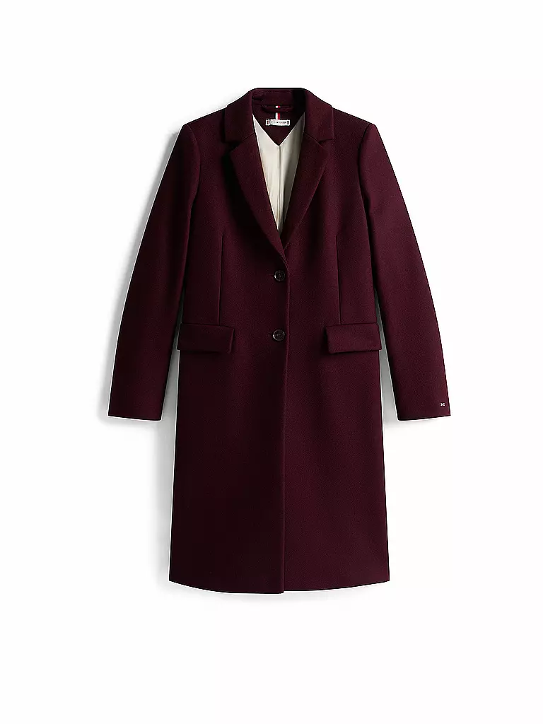 TOMMY HILFIGER | Manteau en laine | dunkelrot