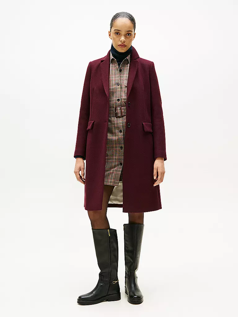 TOMMY HILFIGER | Manteau en laine | dunkelrot