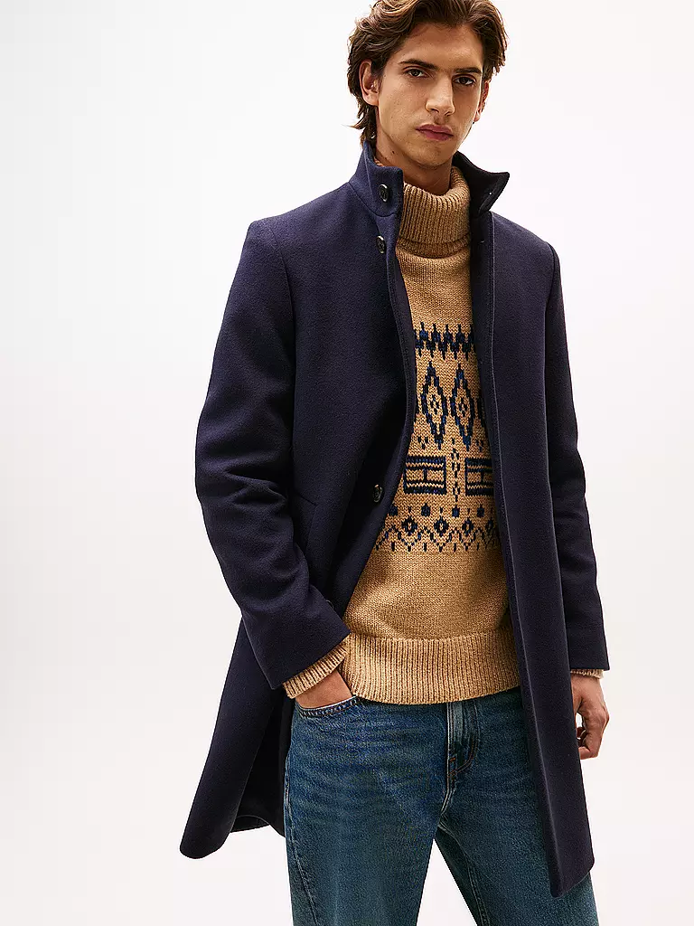 TOMMY HILFIGER | Manteau en laine | Bleu