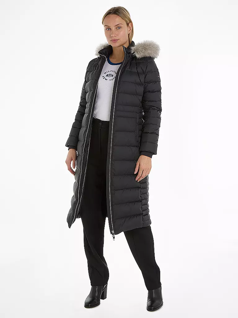 TOMMY HILFIGER | Manteau matelassé en duvet | Noir