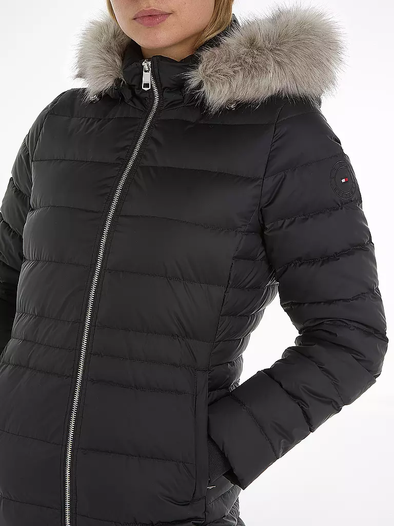TOMMY HILFIGER | Manteau matelassé en duvet | Noir