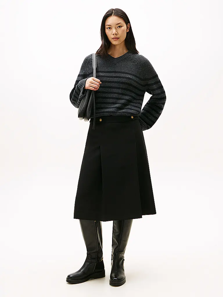 TOMMY HILFIGER | Midi-jupe | schwarz