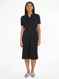 TOMMY HILFIGER | Midikleid | Bleu foncé