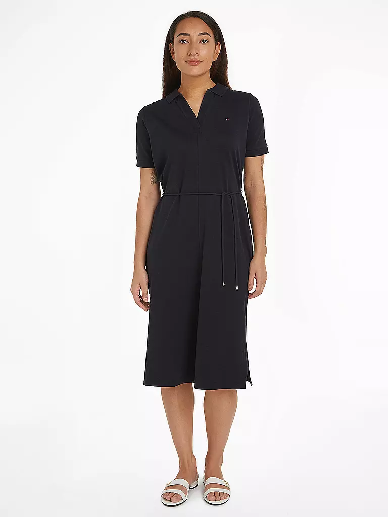 TOMMY HILFIGER | Midikleid | Bleu foncé